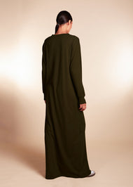 Long Tee Abaya Khaki