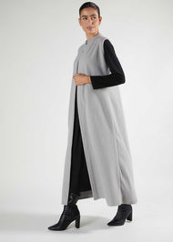 Longline Gilet Grey