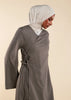 Side Tie Cover Up Grey