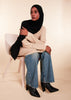 Loose Fit Knit Midi Cream - Final Sale