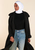 Mid Length Coat Black - Final Sale