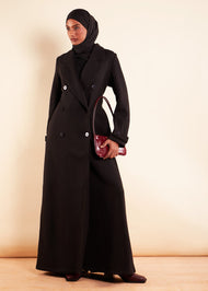 Tailored Long Coat Black