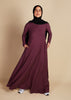 Mulberry Abaya Aubergine