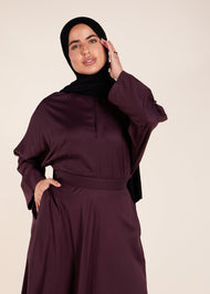 Twill Skirt Plum