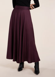 Twill Skirt Plum