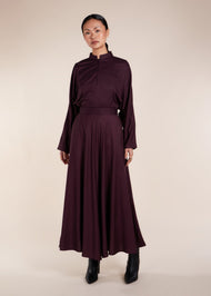 Twill Skirt Plum