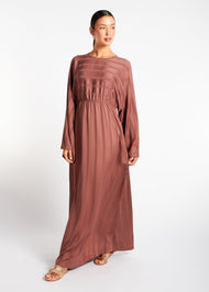 Loose Fit Abaya Dusky Pink