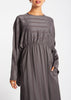 Loose Fit Abaya Grey