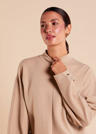 Loose Fit Knit Midi Cream - Final Sale