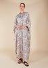 Matrix Print Shirted Kaftan