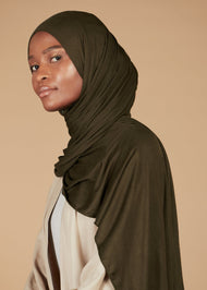 Olive Jersey Hijab