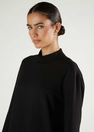 Mid Length Cozy Midi Black - Final Sale