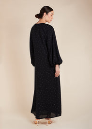 Midnight Polka Maxi Dress  - Final Sale
