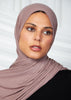 Mocha Ribbed Jersey Hijab