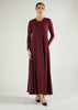 Mulberry Abaya Winter Berry