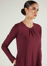 Mulberry Abaya Winter Berry