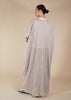 Natural Cotton Open Abaya
