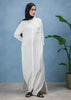Cream Self Print Maxi Shirt