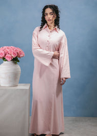 Self Stripe Cotton Maxi Blush