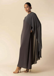 Grey Drape Maxi