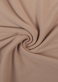 Nude Ribbed Jersey Hijab