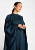 Open Abaya Mineral Blue