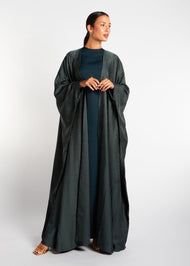 Open Abaya Mineral Green