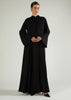 Panelled Abaya Black