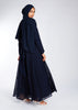 Chiffon Wrap Abaya Navy