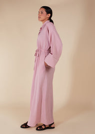 Pink Rock Drawstring Maxi