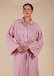 Pink Rock Drawstring Maxi