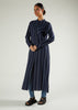 Pinstripe Maxi Shirt Navy