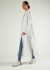 Pinstripe Maxi Shirt White