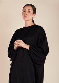 Plain Prayer Abaya Black