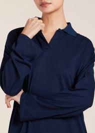 Polo Abaya Navy - Final Sale