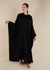 Loose Fit Prayer Abaya Black