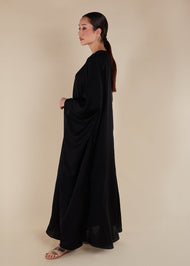 Loose Fit Prayer Abaya Black
