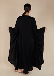 Loose Fit Prayer Abaya Black