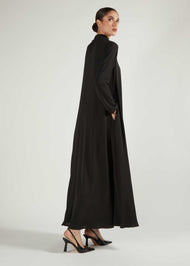 Raglan Sleeve Abaya Black