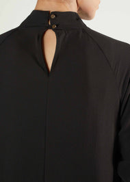 Raglan Sleeve Abaya Black