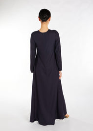 Long Line Abaya Navy