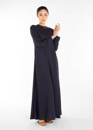 Long Line Abaya Navy