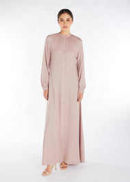 Plisado Abaya Blush | Abayas | Aab Modest Wear