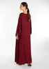 Hurra Abaya Berry | Abayas | Aab Modest Wear