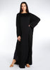 Side Slit Kaftan Black | Kaftan | Aab Modest Wear