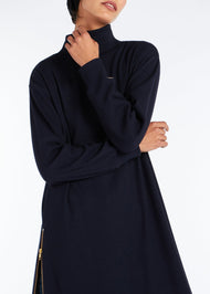 Side Zip Ribbed Midi Navy | Midis & Tops | Aab Modest Wear