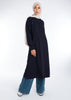 Ribbed Button Midi Navy | Midis & Tops | Aab Modest Wear