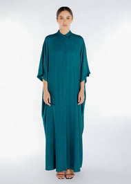 Shirted Kaftan Emerald Green | Abayas | Aab Modest Wear