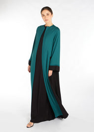 Two Tone Open Abaya | Abayas | Aab Modest Wear