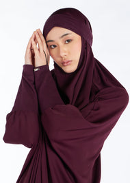 Jilbab Maroon - Prayer Outfit | Abayas | Aab Modest Wear